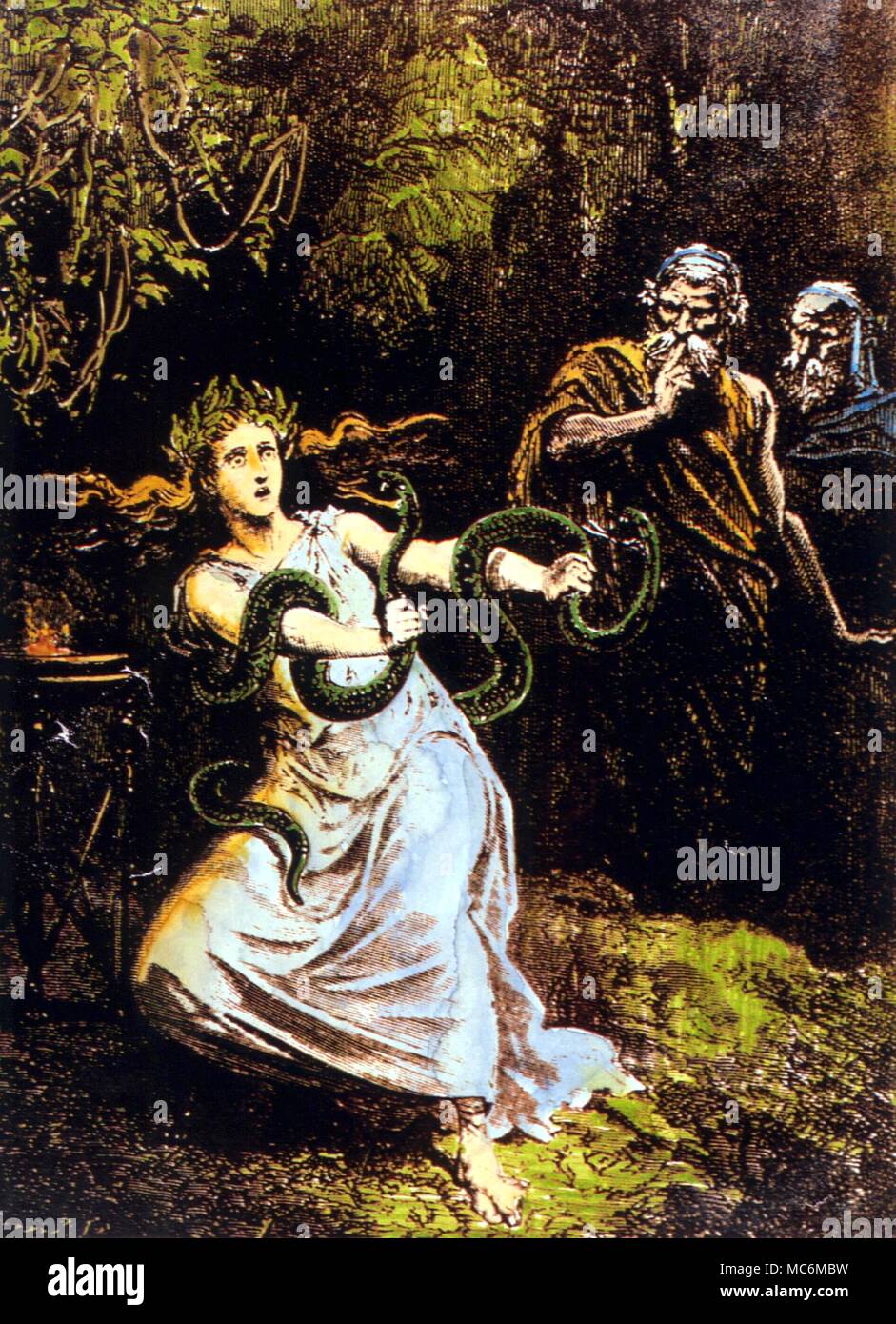 DIVINATION - MANTIC FRENZY. The Pythia at Delphi in her mantic frenzy ...