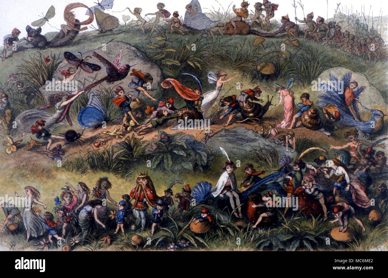 Download Fairy Tales Triumphal March Of The Elf King From Richard Doyle S In Fairyland A Series Of Pictures From The Elf World 1875 Stock Photo Alamy