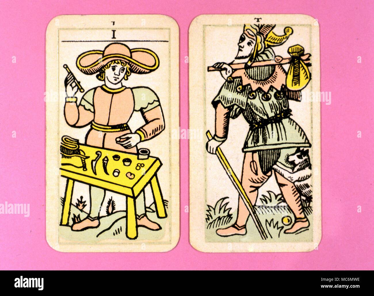 Tarot Cards Major Arcana The Parisian Tarot Stock Photo