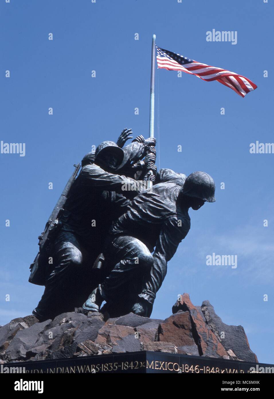 USA, Washington D.C War Memorial to Marines Stock Photo