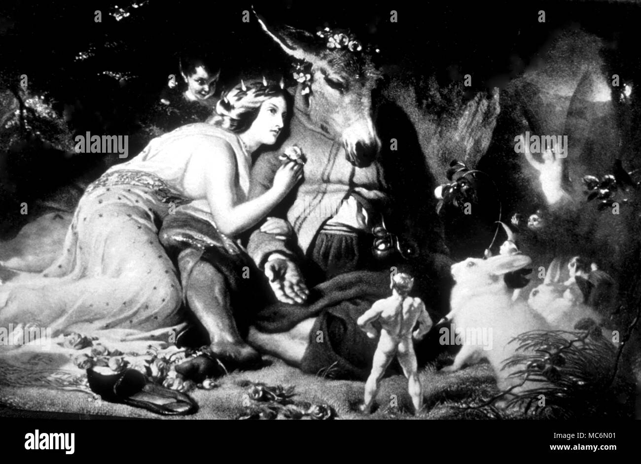 Shakespeare Midsummer Night's Dream Titania and the Ass surrounded by ...