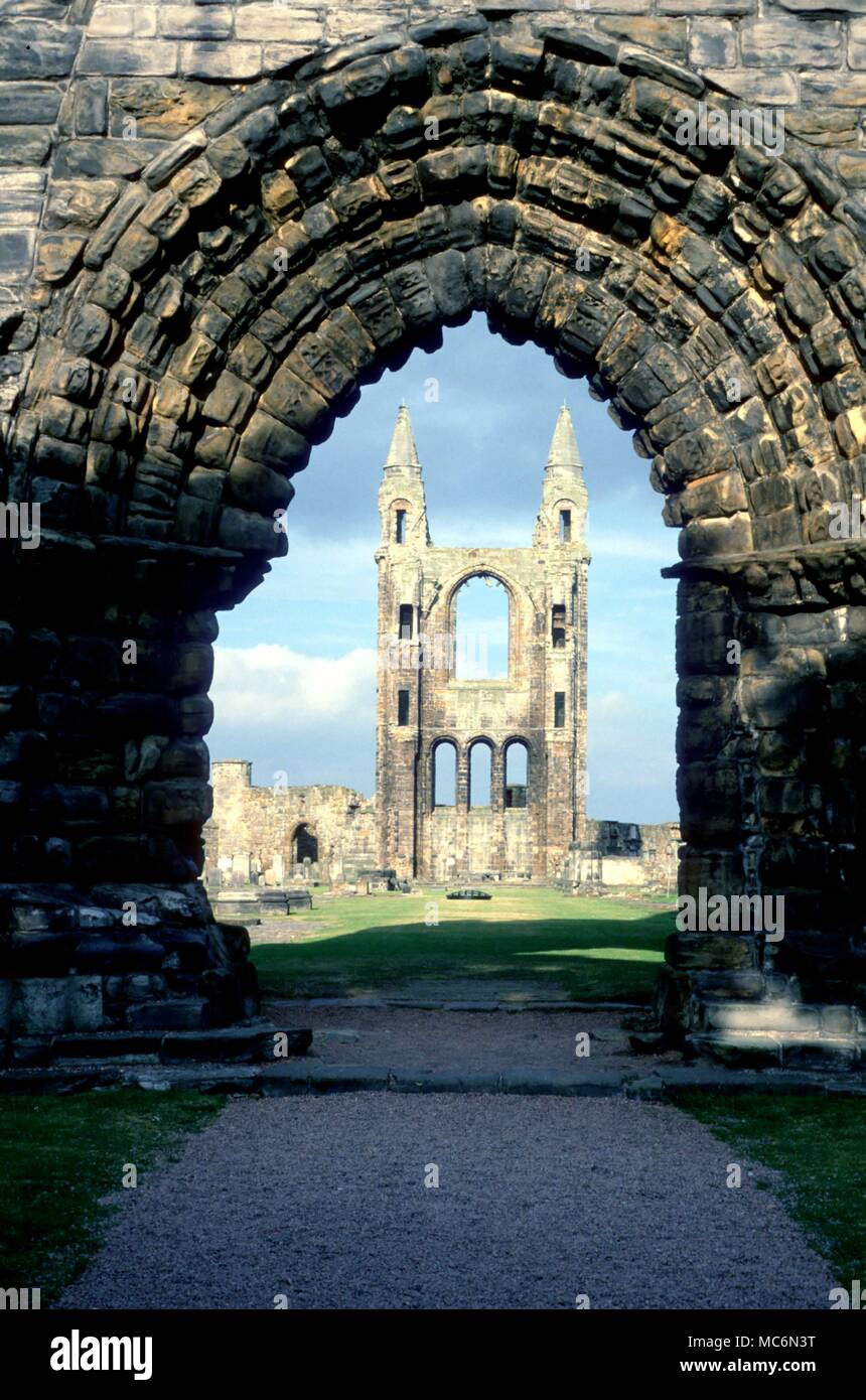 St Andrews The ruinous mediaeval cathedral of St Andrew Stock Photo