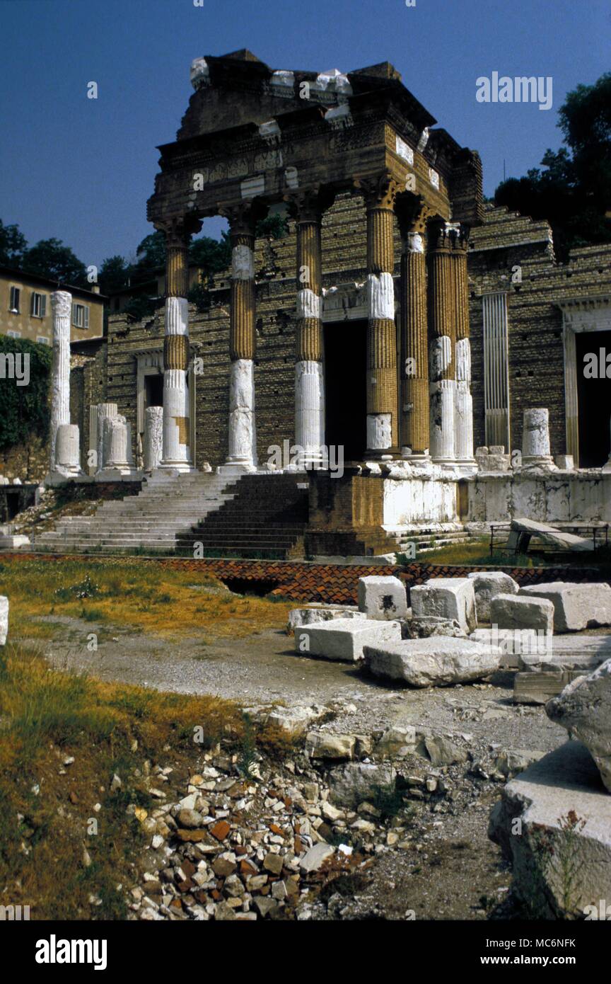 Italy Roman Remains at Modena Stock Photo