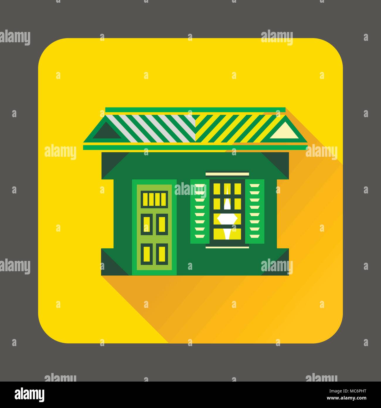 Green house icon, flat style Stock Vector Image & Art - Alamy
