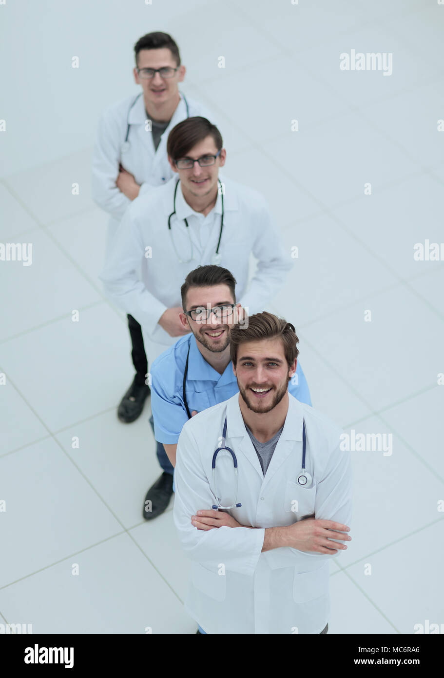 group of medical personnel.isolated on white Stock Photo Alamy