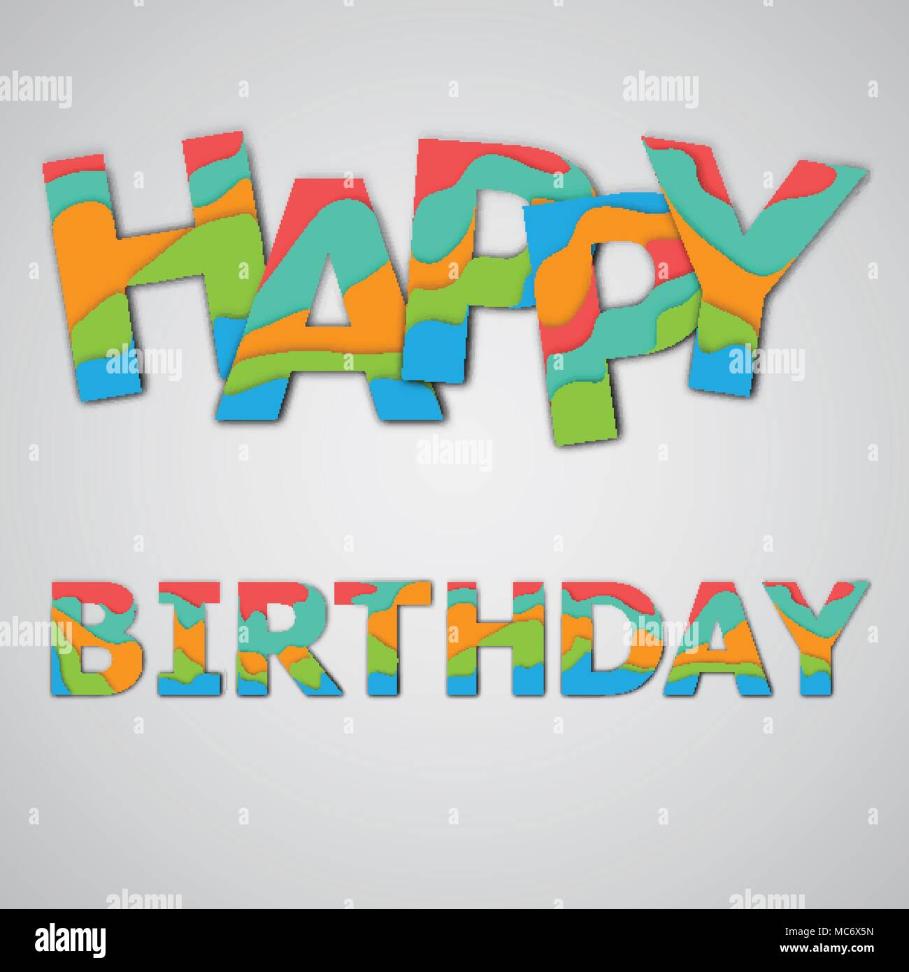 Colorful word, vector illustration Stock Vector Image & Art - Alamy