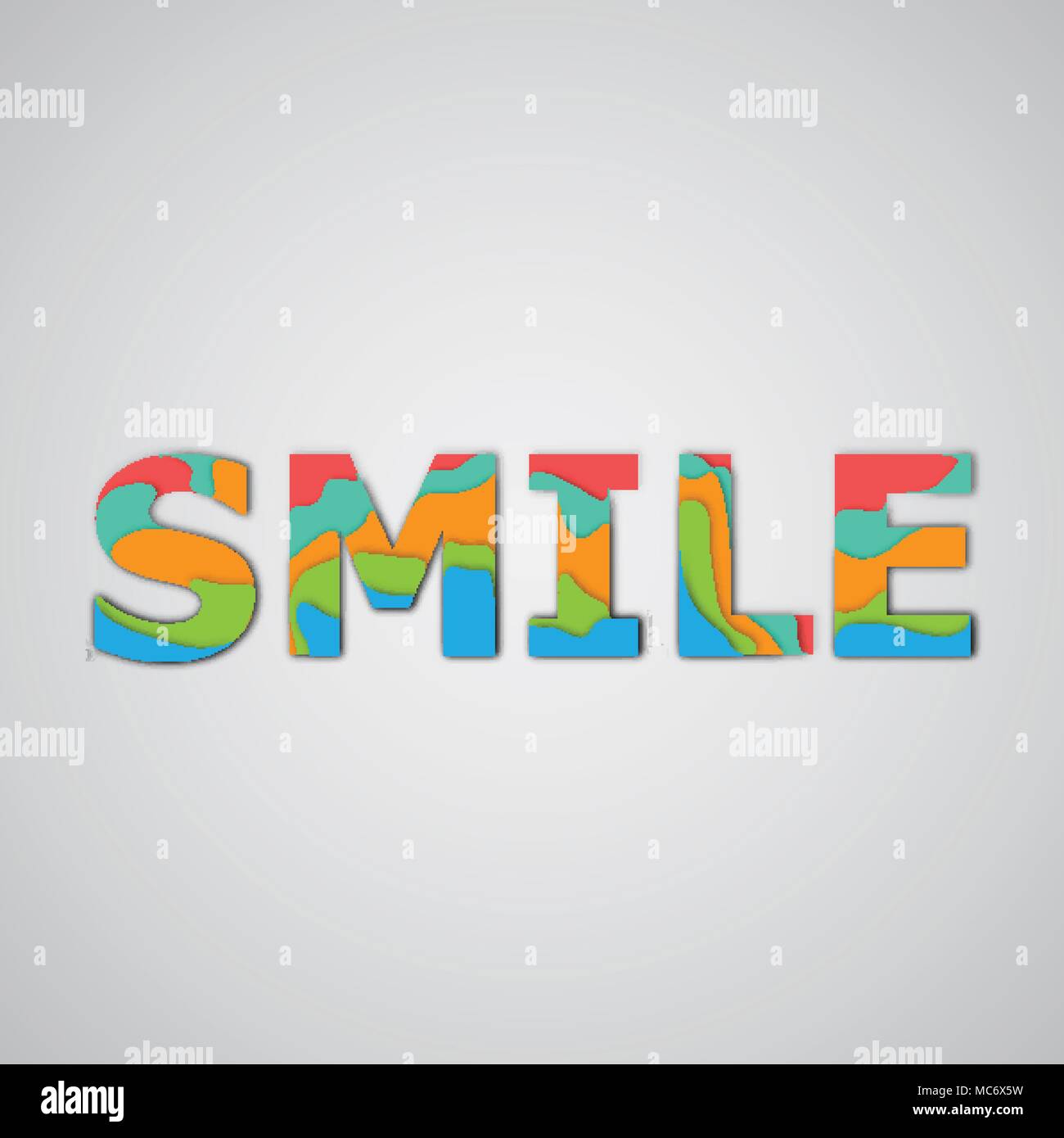 Colorful word, vector illustration Stock Vector Image & Art - Alamy