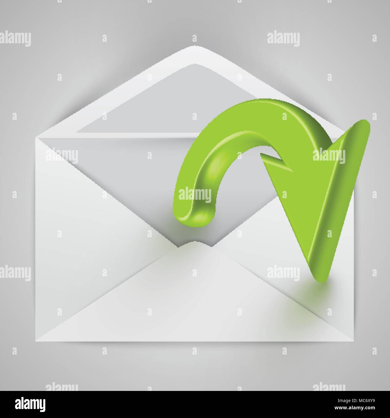 Open envelope vector Stock Vector Image & Art - Alamy