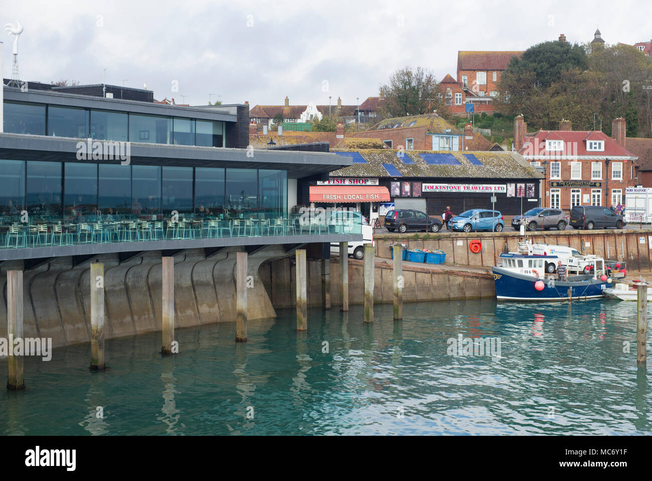 Rocksalt seafood restaurant, Folkestone Kent Stock Photo Alamy