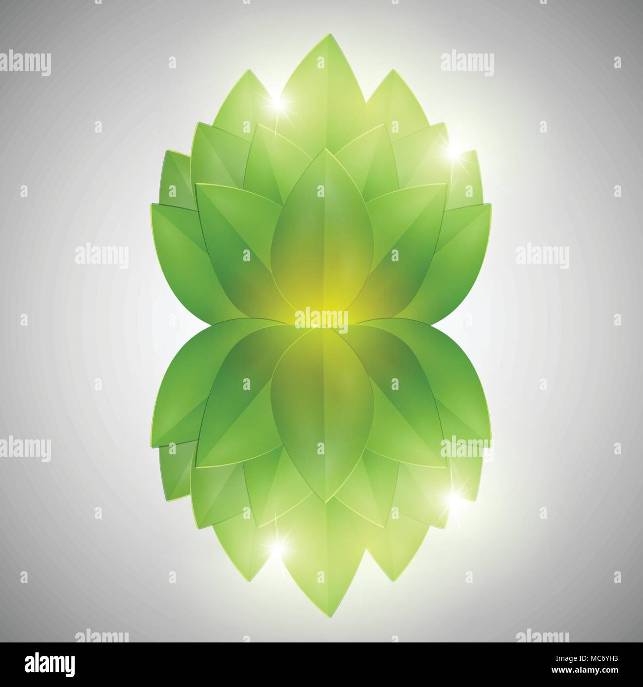 Abstract green leaves, vector Stock Vector Image & Art - Alamy
