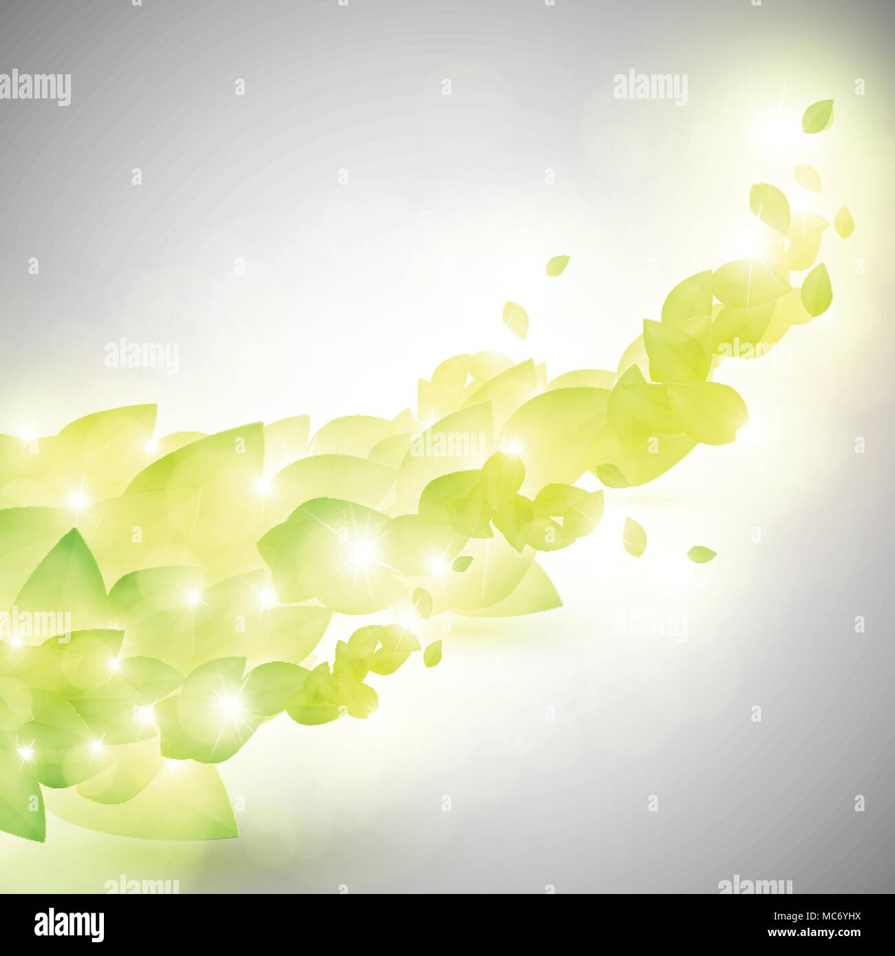 Abstract green leaves, vector Stock Vector Image & Art - Alamy