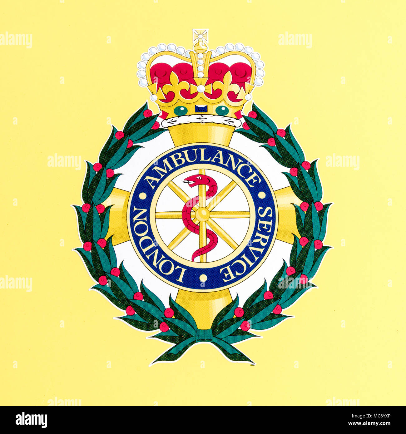 London ambulance service logo Stock Photo