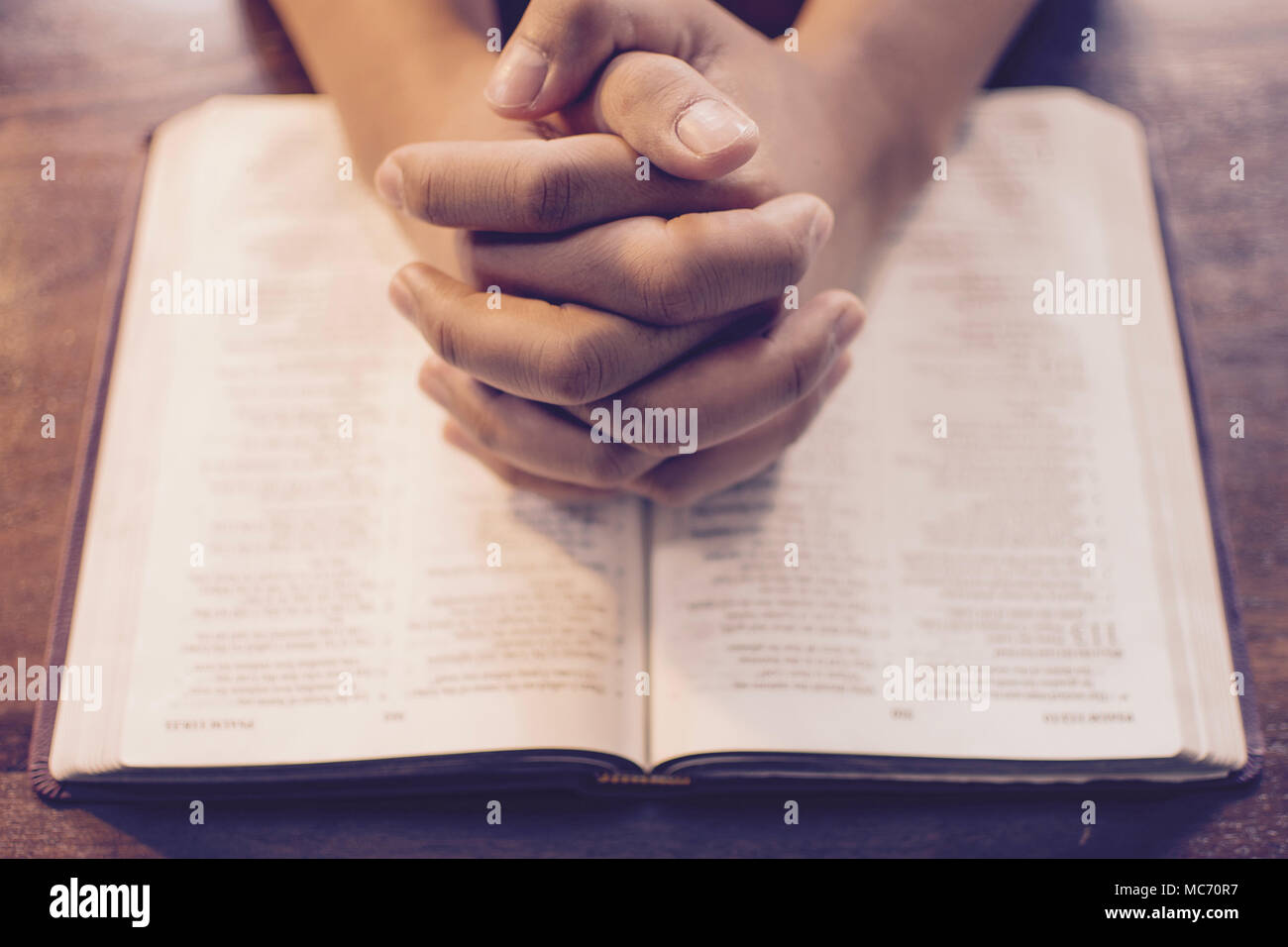 Hands On Bible High Resolution Stock Photography and Images Alamy