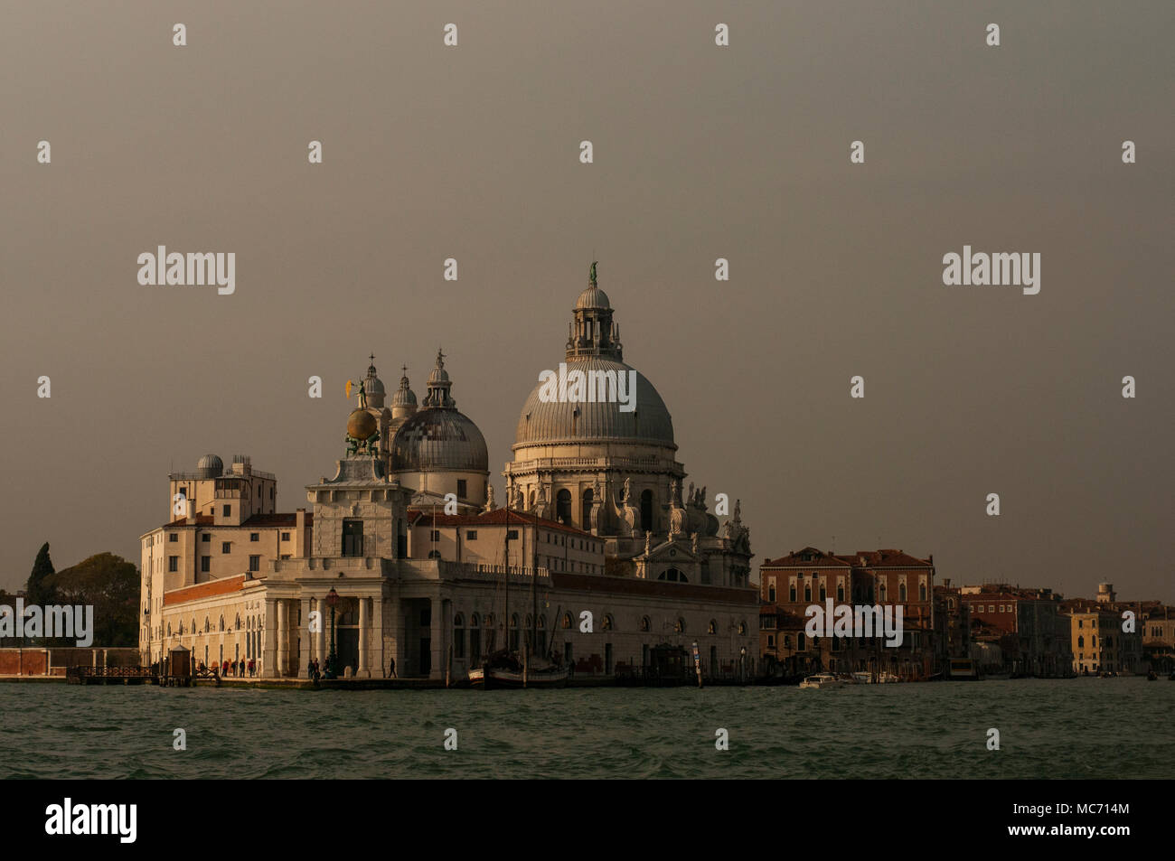 The Basilica Santa Maria della Salute, Grand Canal, Venice, Italy Stock Photo