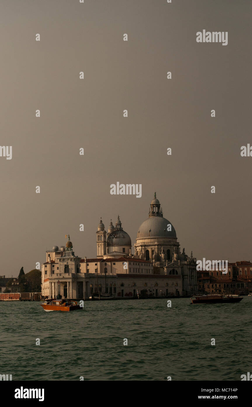 The Basilica Santa Maria della Salute, Grand Canal, Venice, Italy Stock Photo