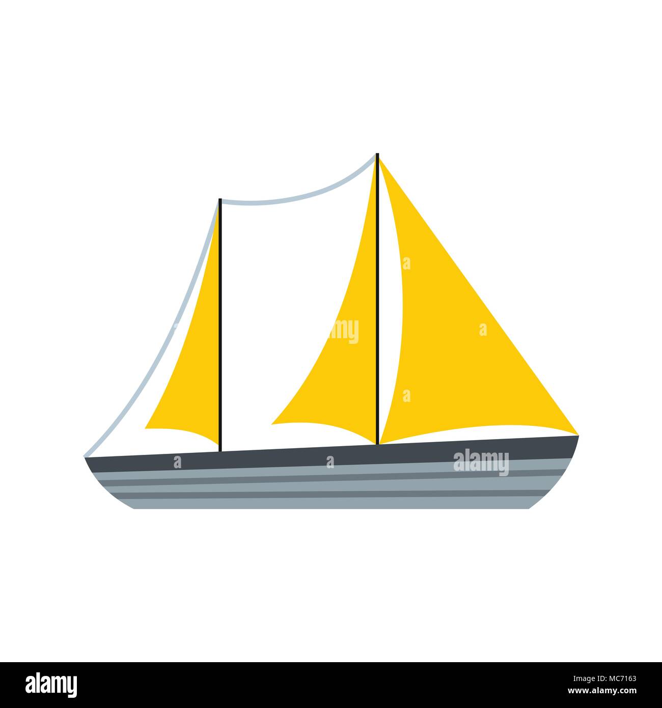 Ship icon, flat style Stock Vector Image & Art - Alamy