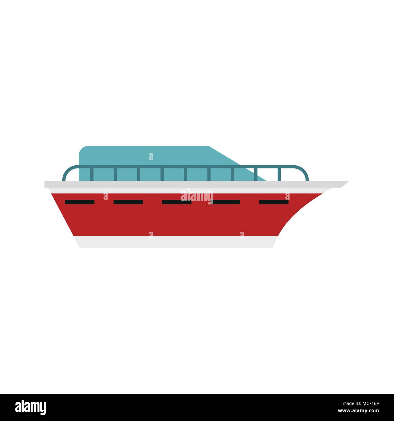 Yacht icon, flat style Stock Vector Image & Art - Alamy