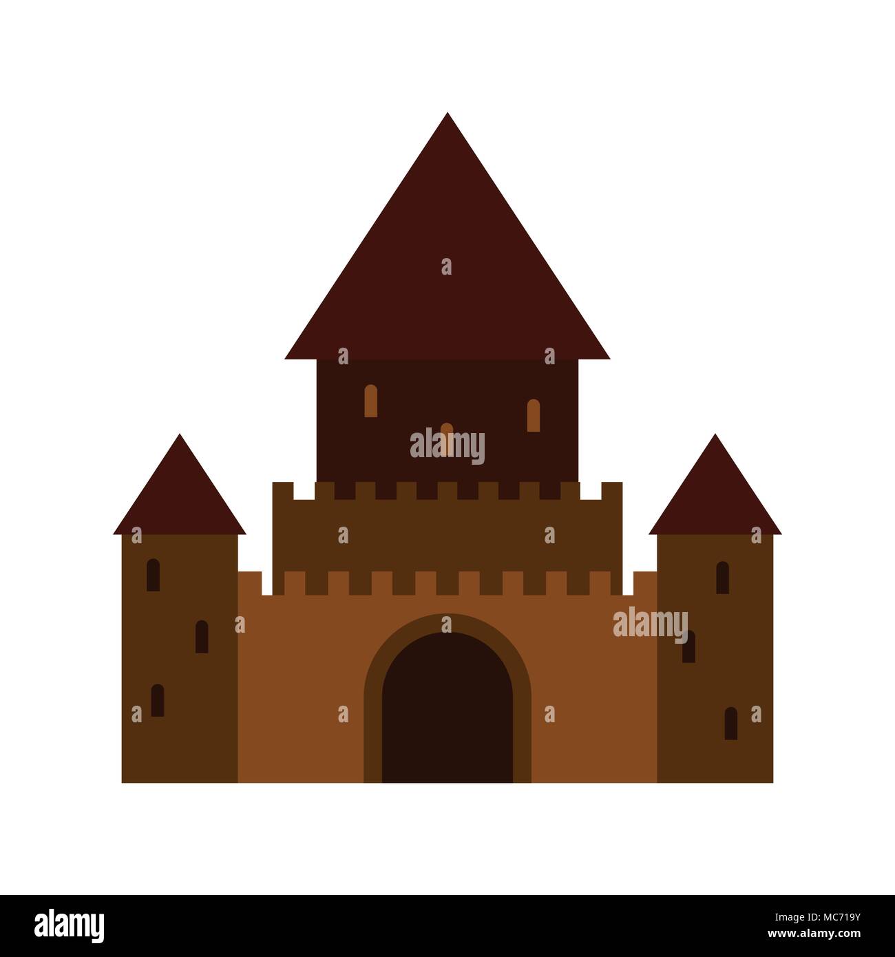 Ancient palace icon, flat style Stock Vector Image & Art - Alamy