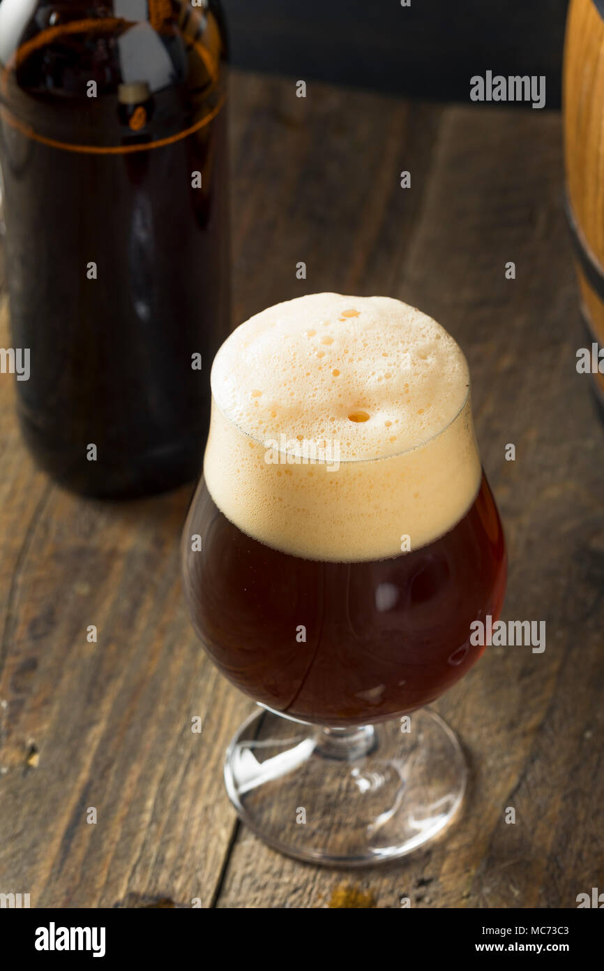 Alcoholic Barrel Aged Sour Beer in a Glass Stock Photo Alamy