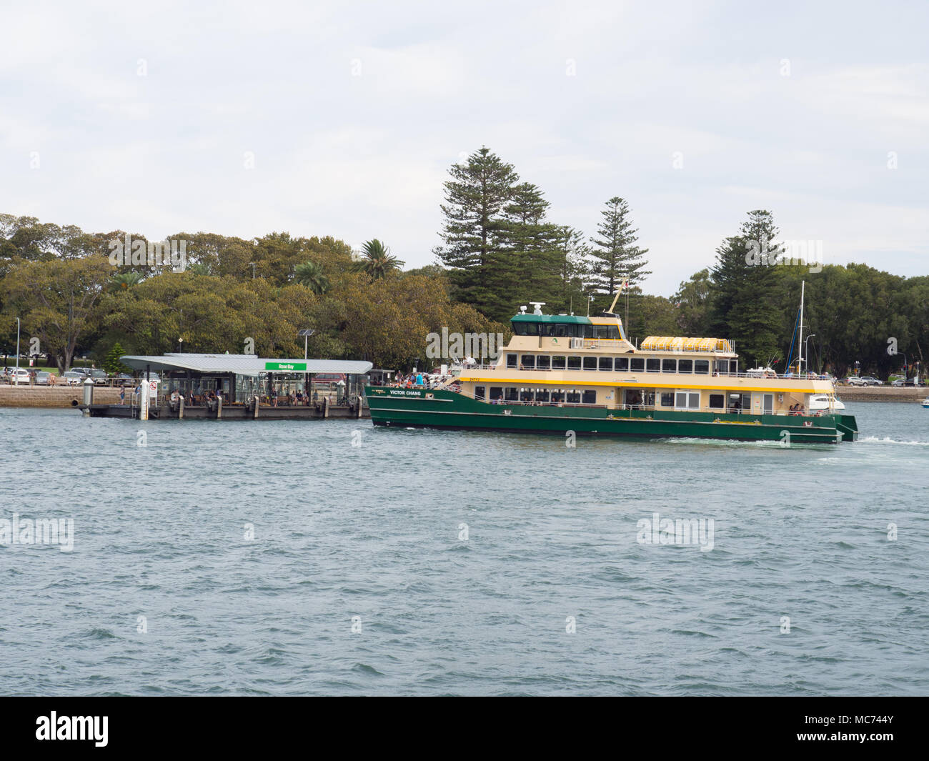 Sydney Ferry Wharf At Rose Bay Stock Photo - Alamy
