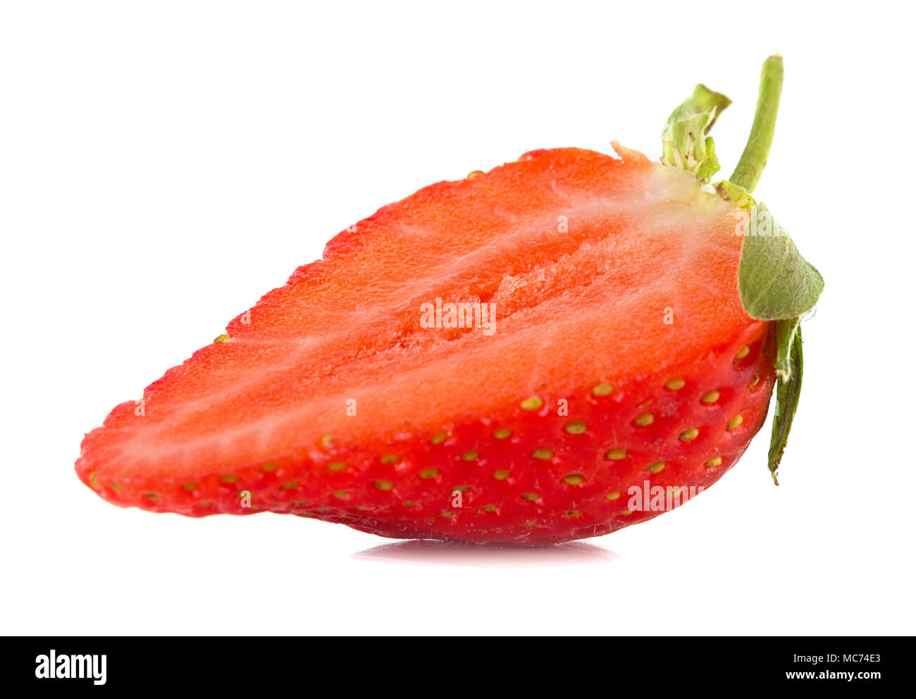Fresh strawberry isolated on a white background Stock Photo - Alamy
