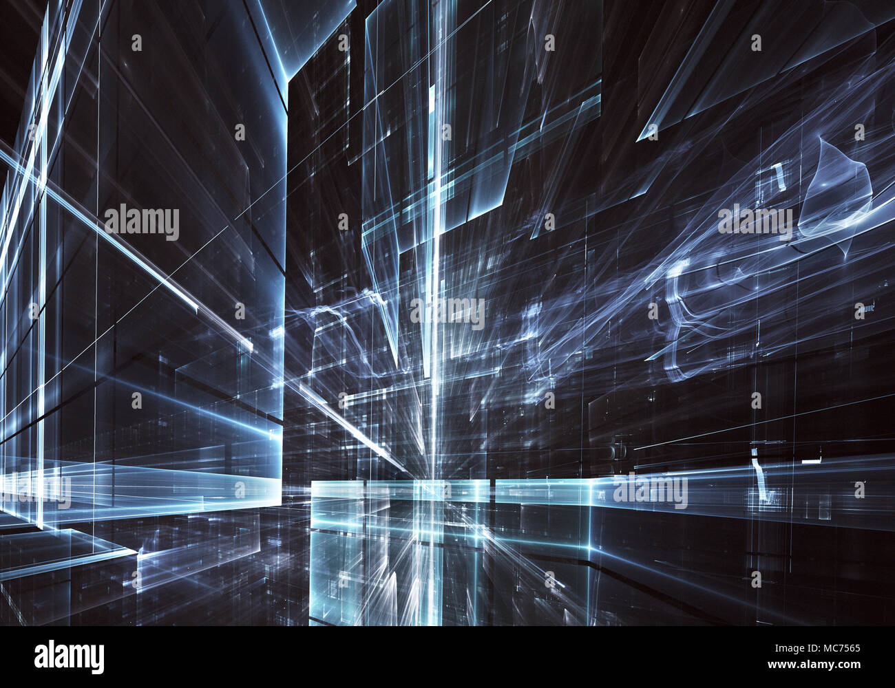 High Tech Effect Abstract future technology background - computer-generated image ...
