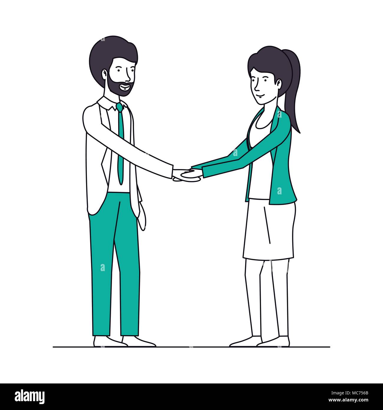 business people shaking hands Stock Vector Image & Art - Alamy