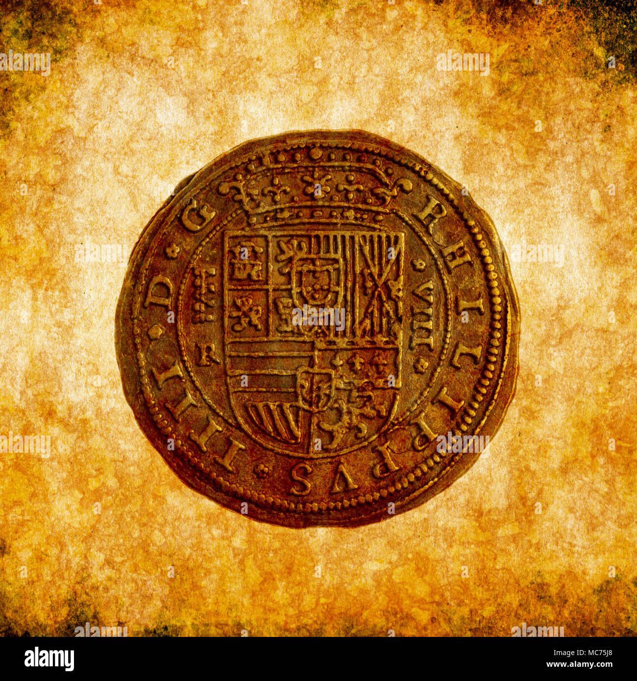 Antique copper coin hi-res stock photography and images - Alamy