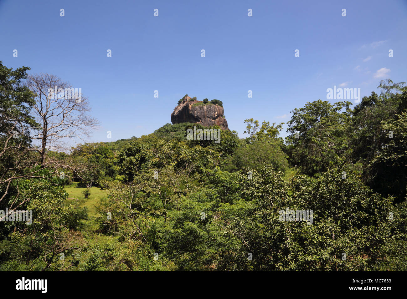 Sigiriya North Central Province Sri Lanka Rock Fortress Stock Photo