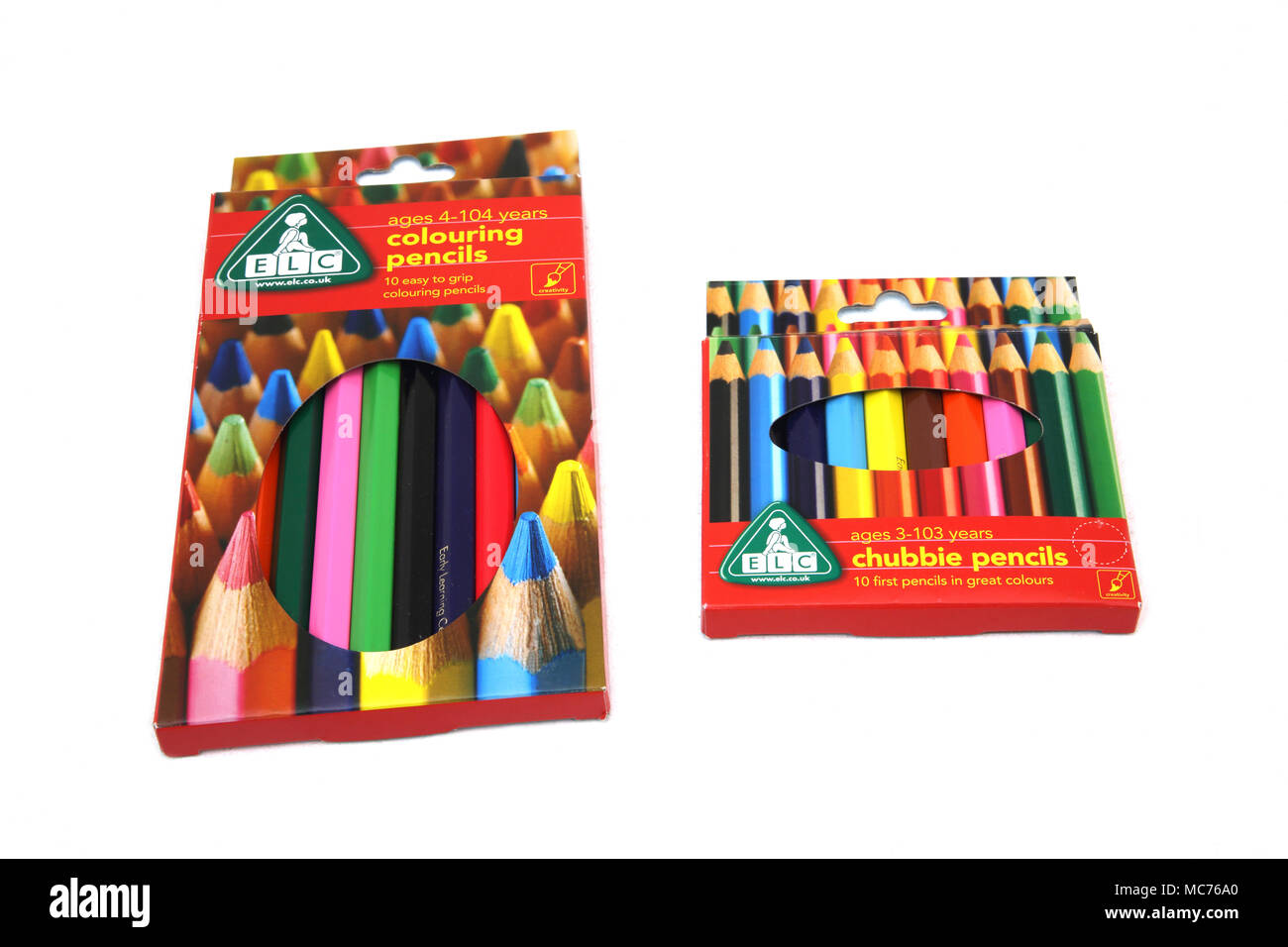 Packs Of Early Learning Centre Colouring Pencils Stock Photo Alamy