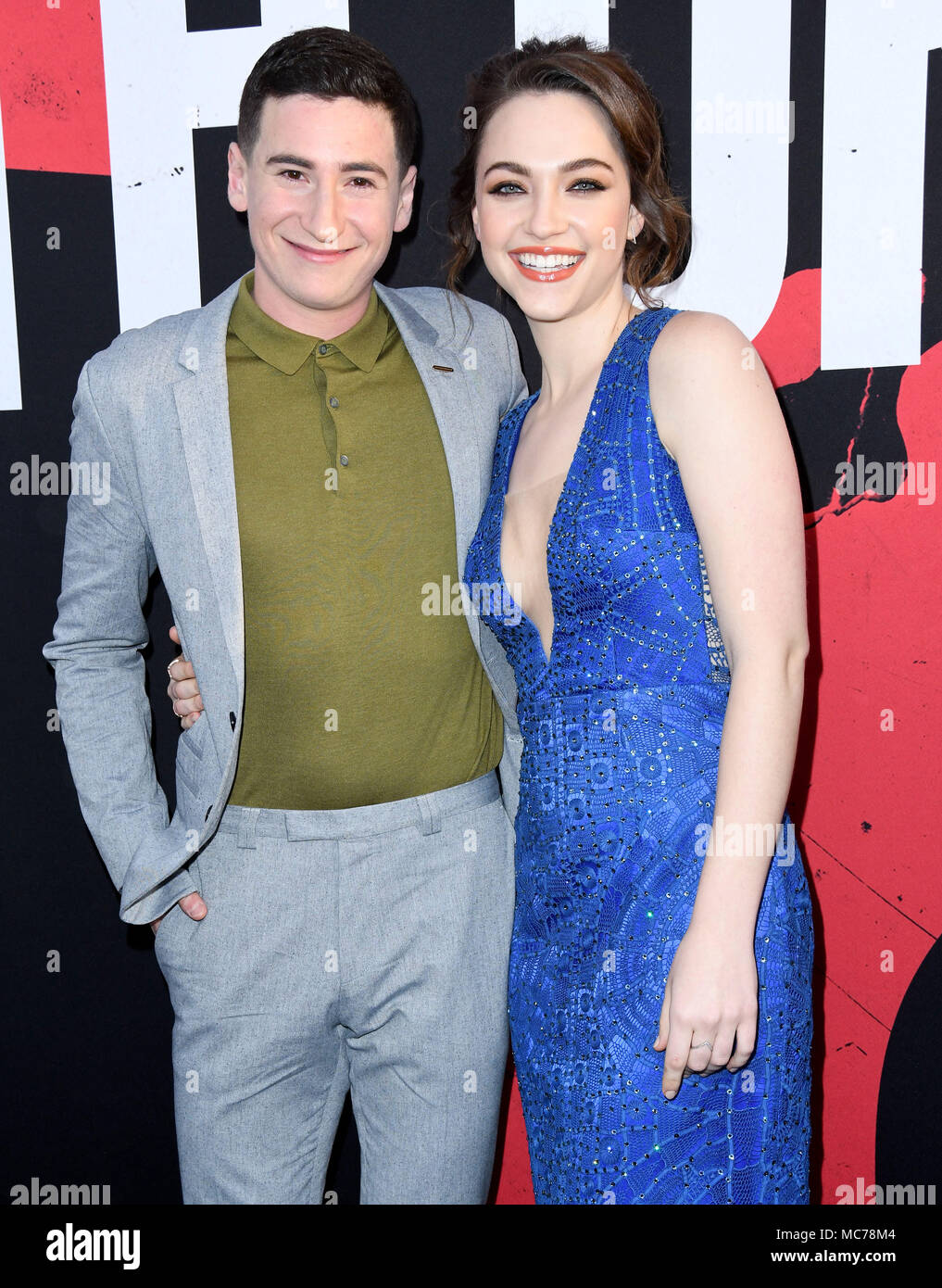 Hollywood, California, USA. 12th Apr, 2018. SAM LERNER and VIOLETT BEANE at the 'Truth or Dare' Los Angeles Premiere held at Arclight Hollywood. Credit: Birdie Thompson/AdMedia/ZUMA Wire/Alamy Live News Stock Photo