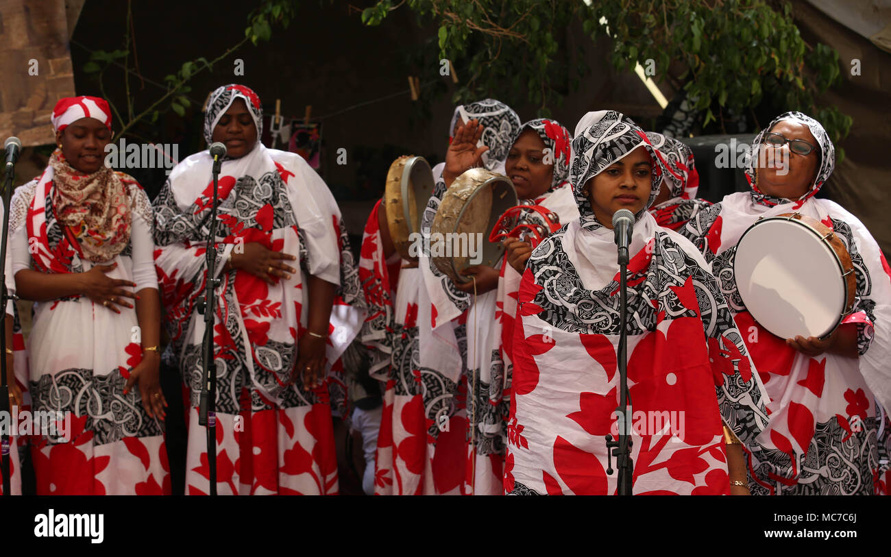 Jericho, West Bank, Palestinian Territory. 13th Apr, 2018. Members of