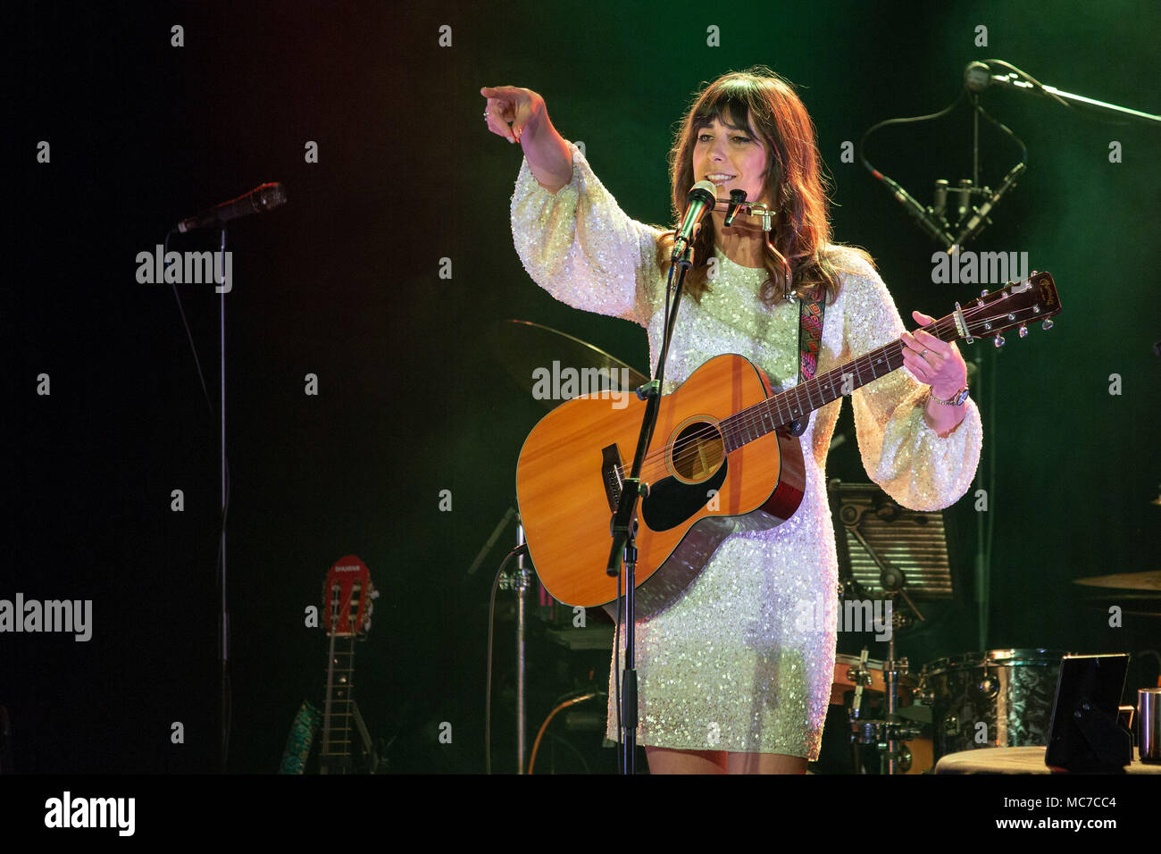 Madison, Wisconsin, USA. 12th Apr, 2018. NICKI BLUHM performs in ...