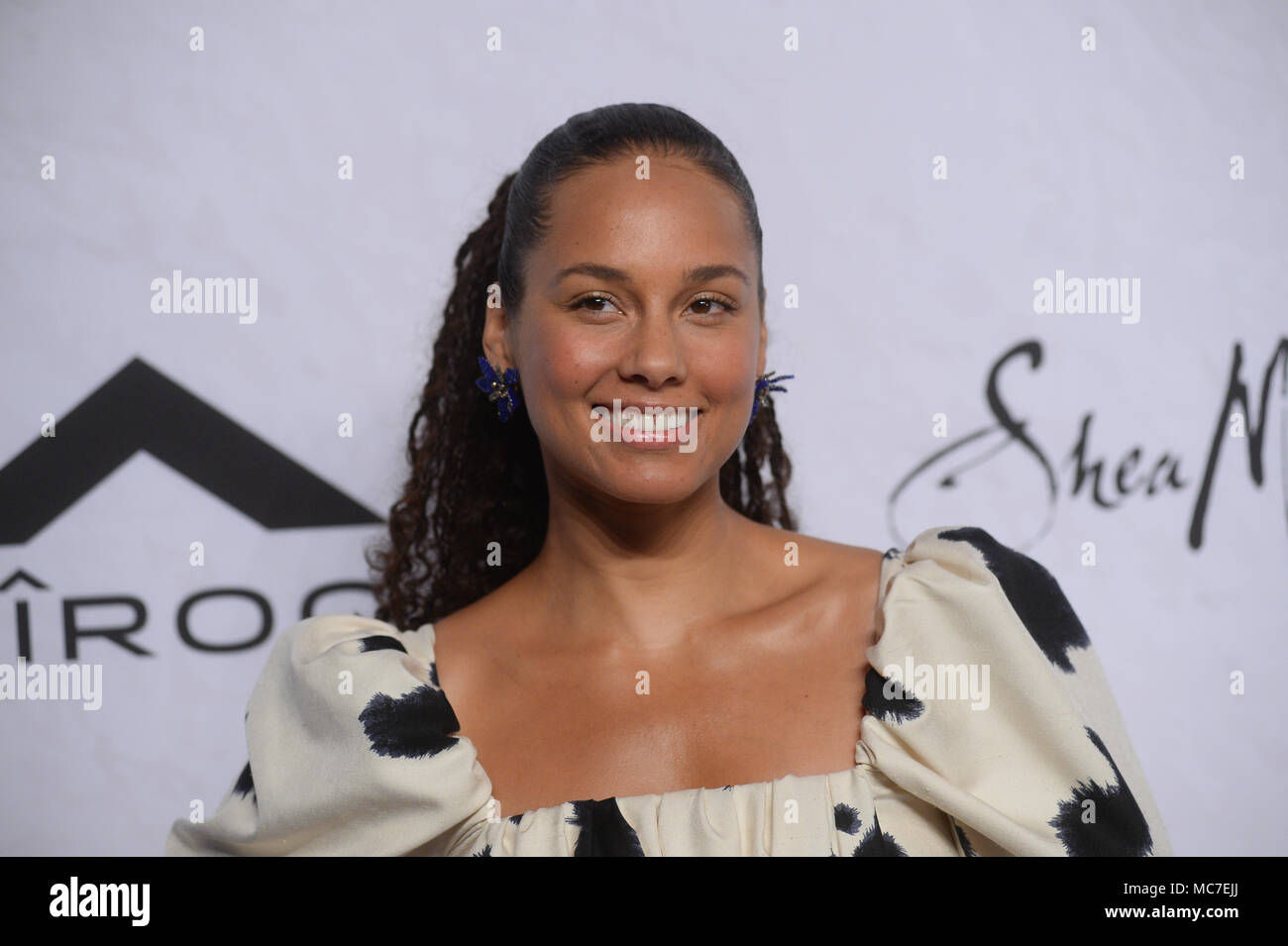 New York, 13 April 2018. Alicia Keys attends Variety's Power of Women: New York at Cipriani Wall Street on April 13, 2018 in New York City. Credit: Erik Pendzich/Alamy Live News Stock Photo