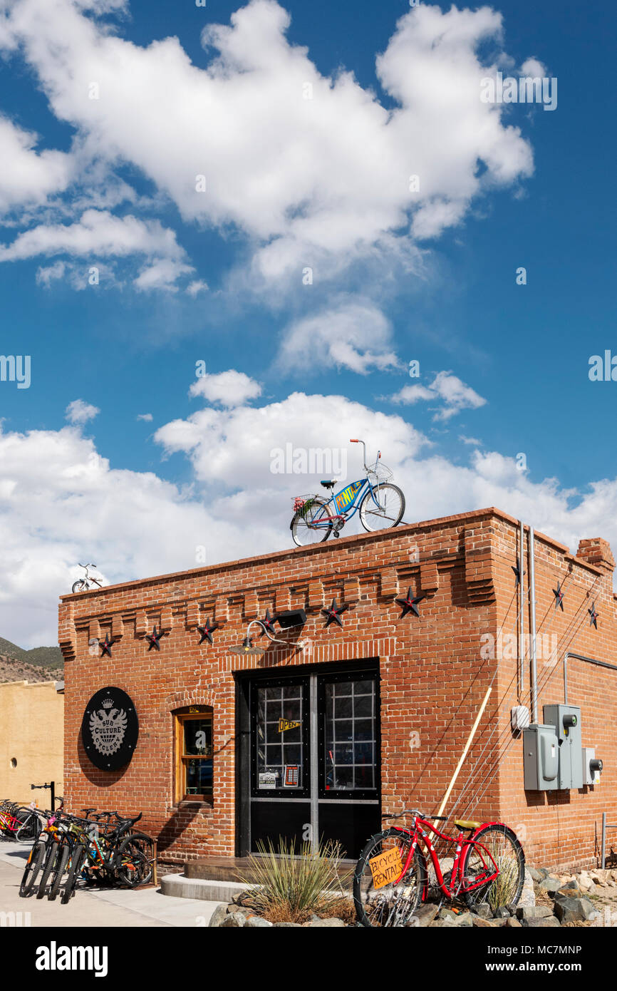 Sub Culture Cyclery; National Historic District; bicycle shop in downtown Salida; Colorado; USA Stock Photo