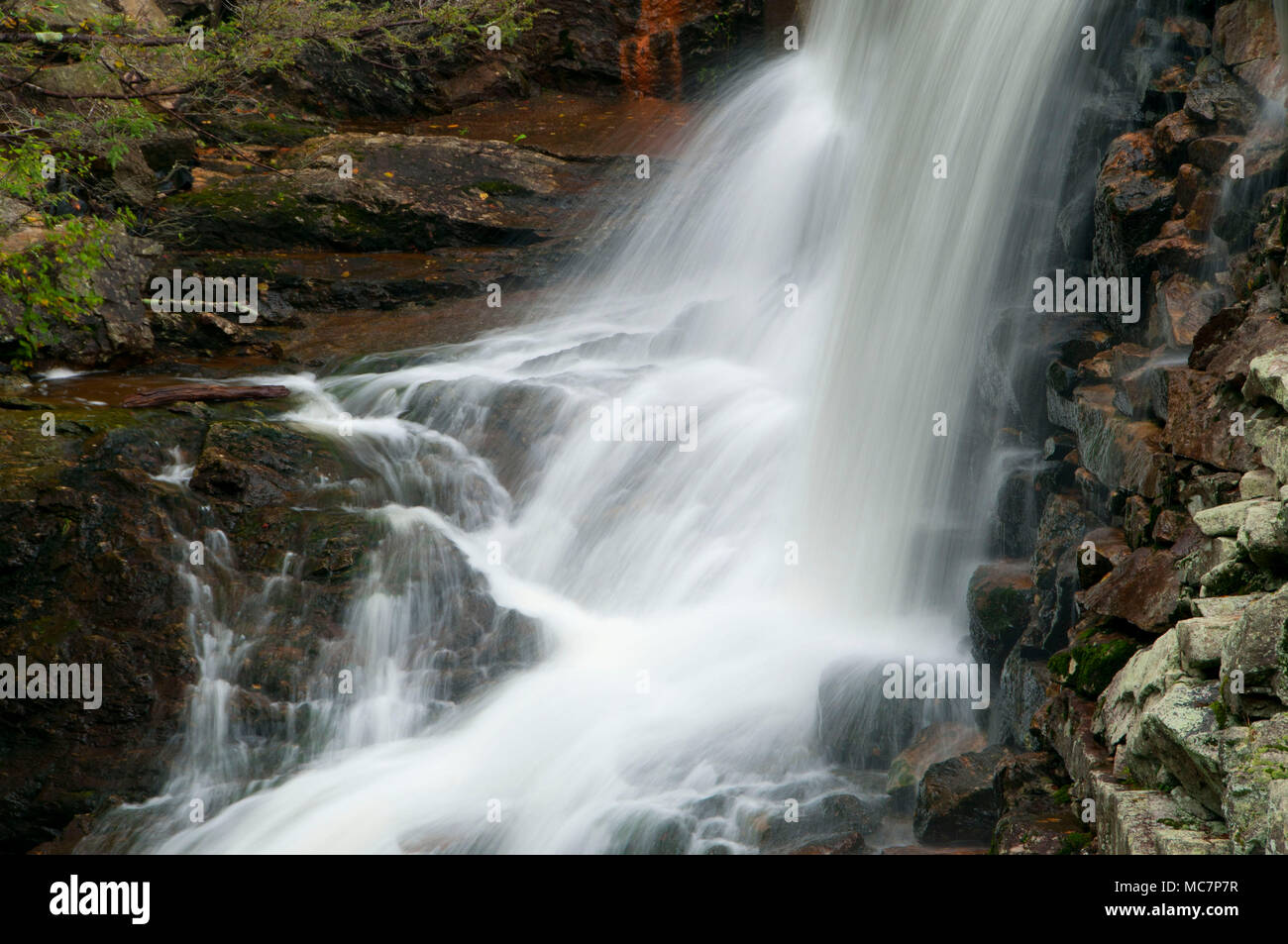 Green Fall Pond outlet waterfall, Pachaug State Forest, Connecticut