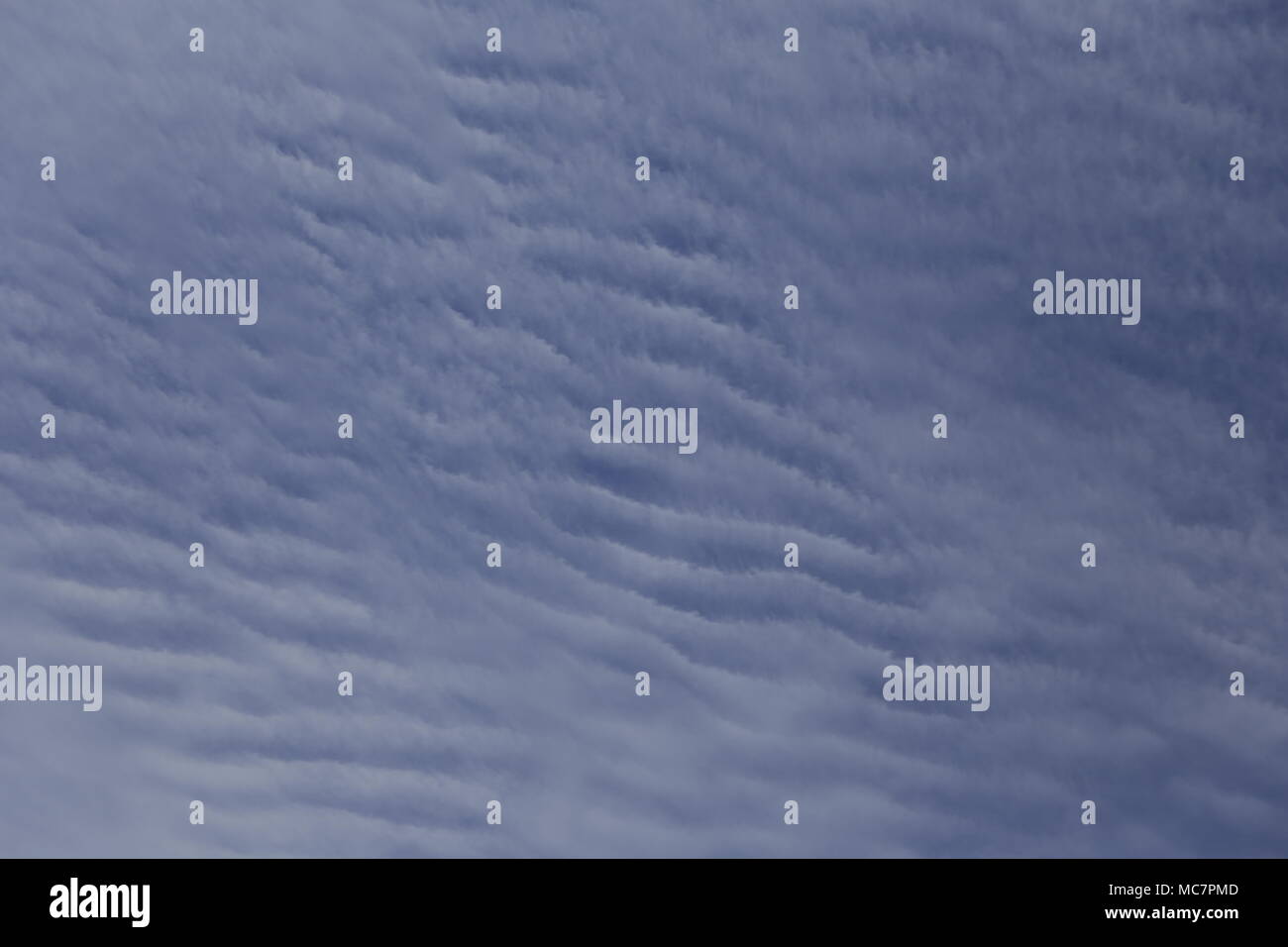 Clouds in the sky in many shapes Stock Photo - Alamy