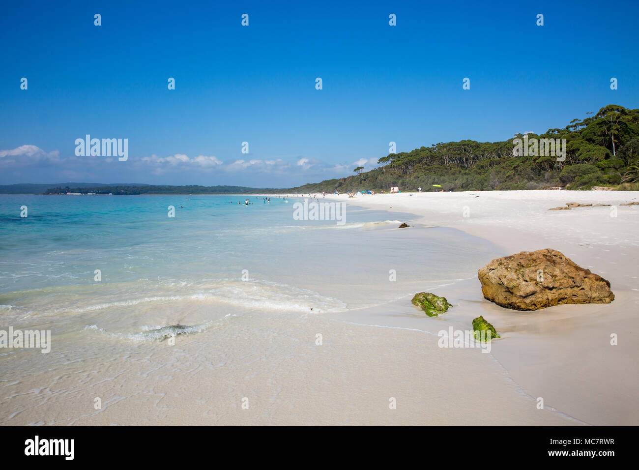 Hyams Beach in Jervis Bay, white sands beach and walk,New South Wales