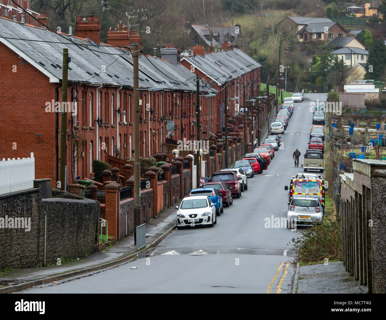 Cwmcarn, nantcarn road Stock Photo Alamy