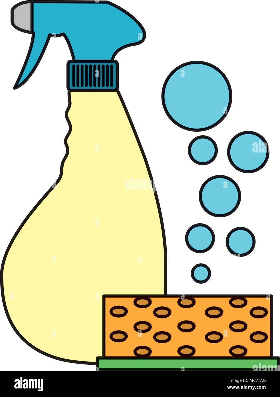 Scourer bottle Stock Vector Images Alamy