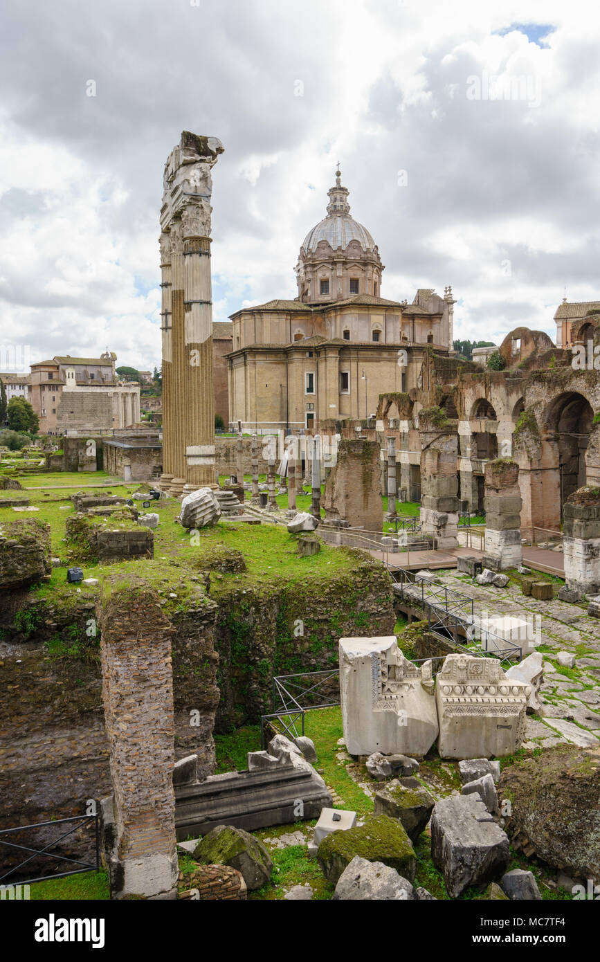 Church of St Cosma and Damion in Rome Stock Photo