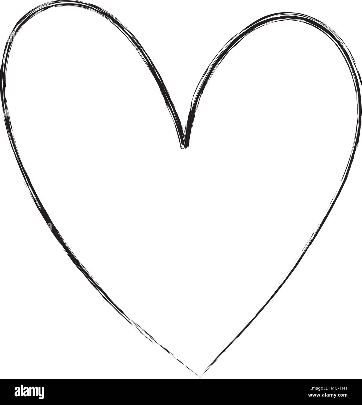 grunge heart symbol of love and passion icon Stock Vector Image & Art ...