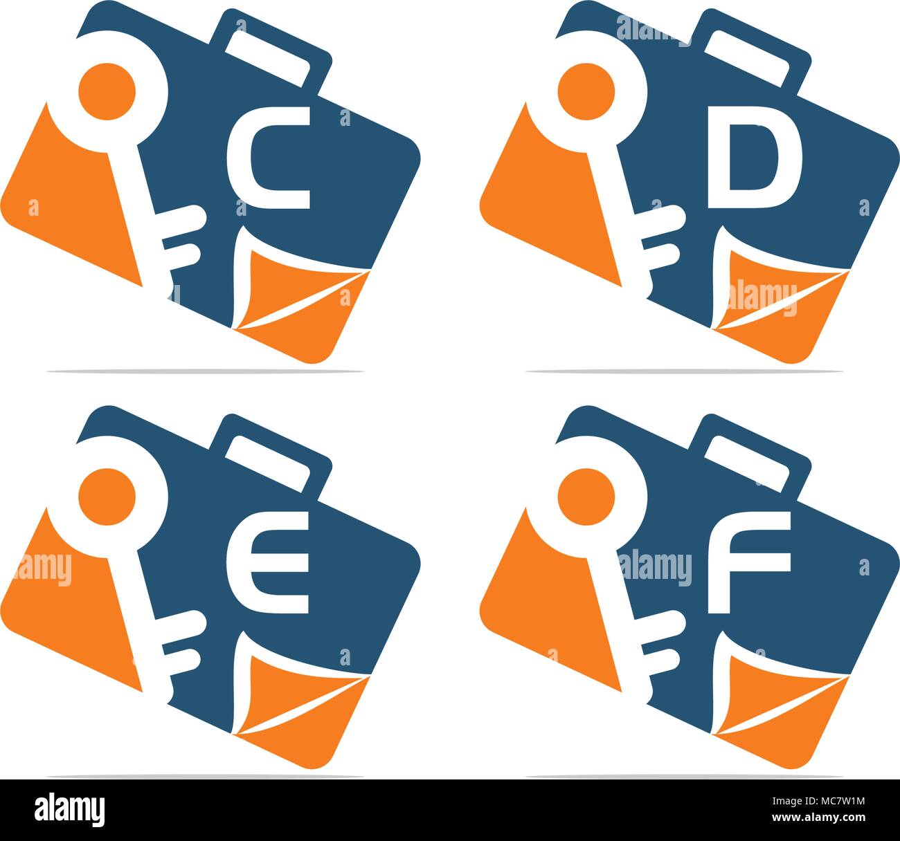 Briefcase Key Document Template Set Stock Vector Image & Art - Alamy