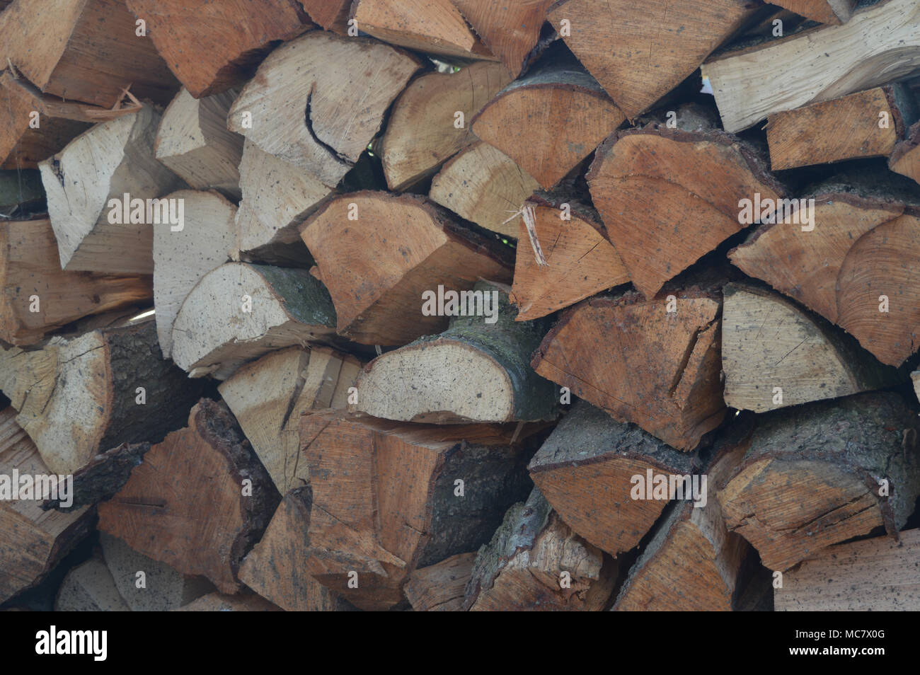 Woodblock For The Fire Stock Photo Alamy