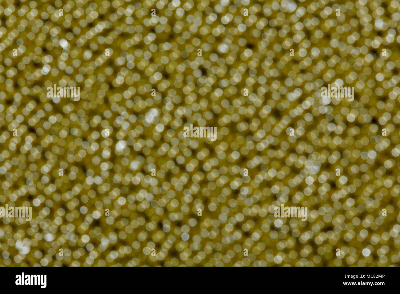 Emerald brown shiny defocused lights. Stock Photo