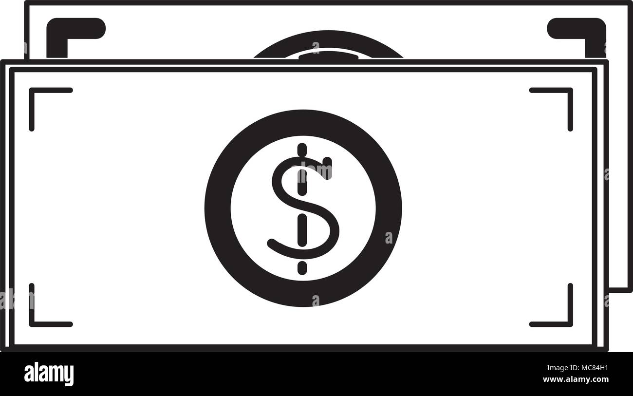 line economy dollar bills cash money Stock Vector Image & Art - Alamy