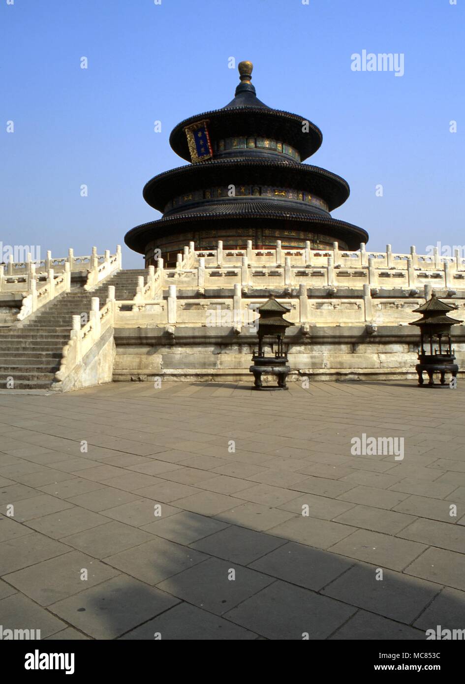 Chinese Mythology Temple of Heaven the Qi Nian Dian or Hall of Prayer ...