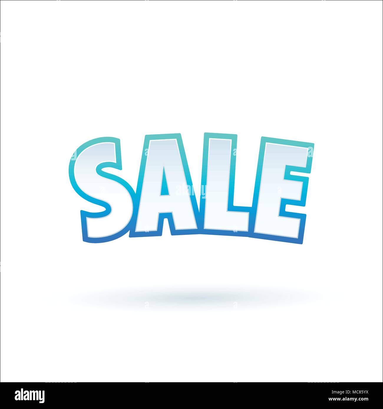 Promo Sales Lettering Sale banner template design. Special offer, colourful letters for ...
