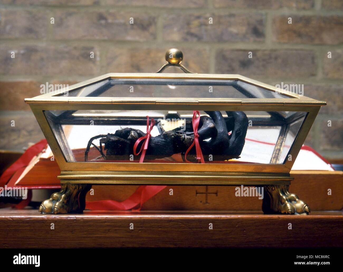 RELICS The relic hand of St James of Compostella, preserved in the
