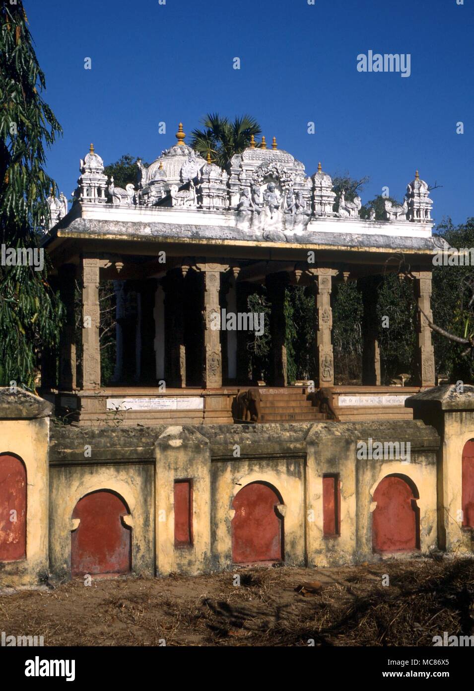 Theosophy Temple of Light, Adyar, in the gardens of the Headquarters of the Theosophical Society, near Madras, India Stock Photo